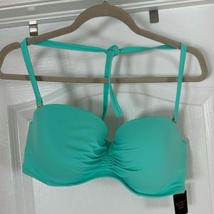 Victoria secrets bikini top. Mint green.